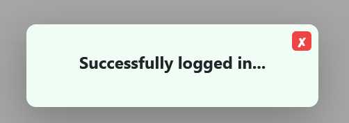 frontend loginsuccess